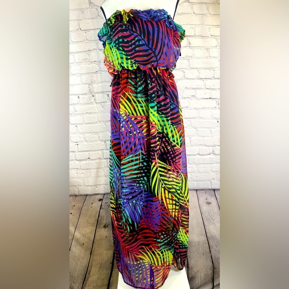 Dots Maxi Dress Floral Medium